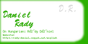 daniel rady business card